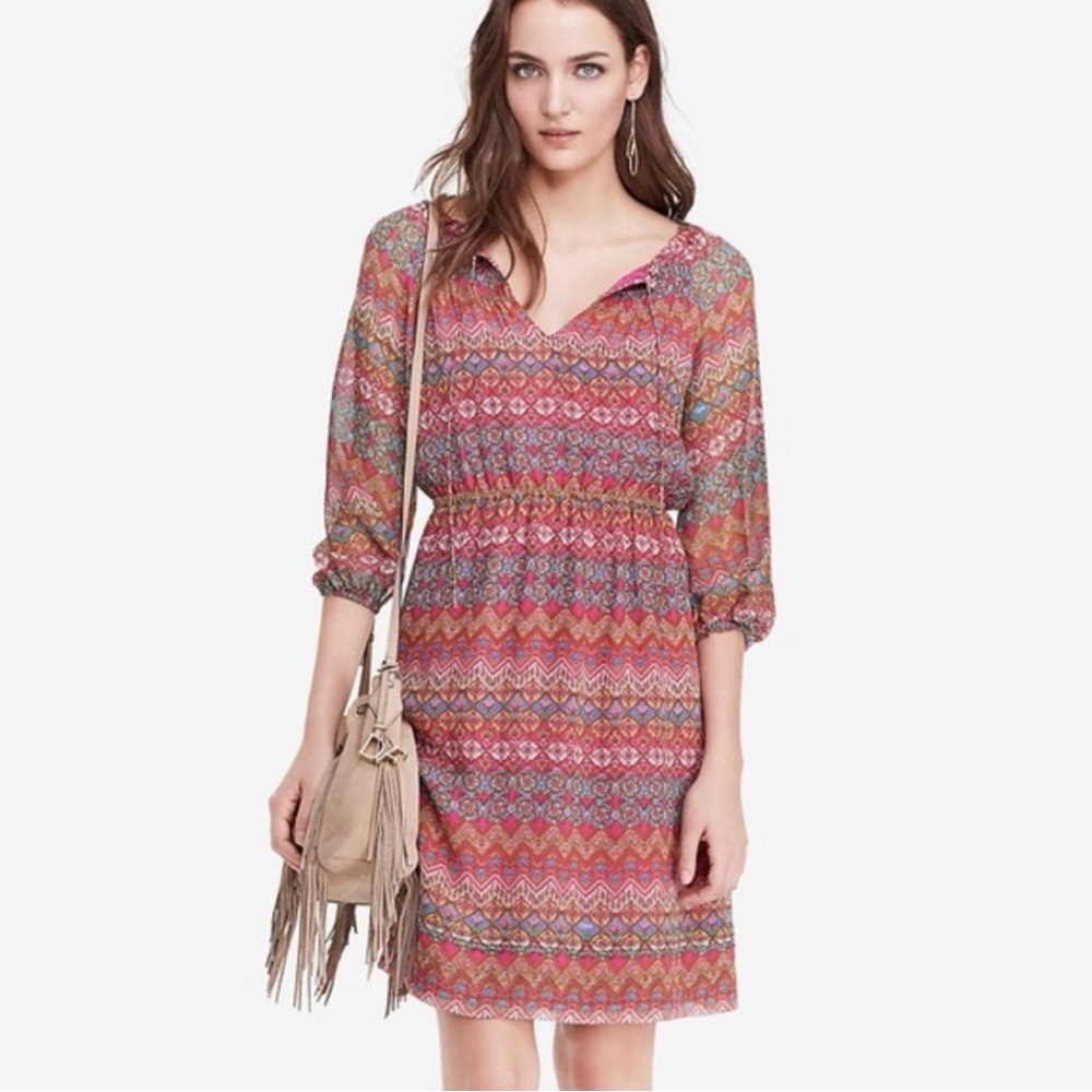 Diane Von Furstenberg Multicolor Midi Dress